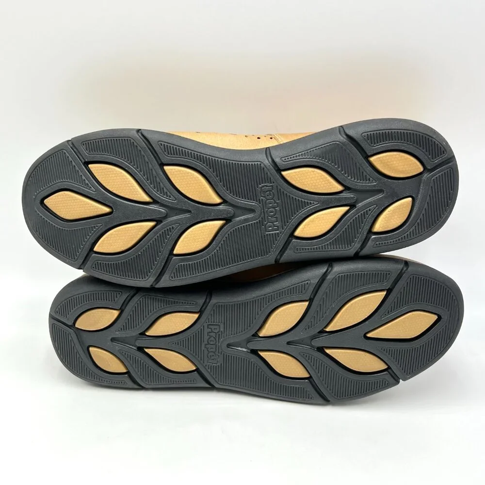 9.5N 9.5 NARROW WIDTH‎ Propet Selena Brown Leather Mary Jane Comfort Flats Shoes